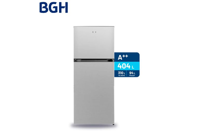 Heladera No Frost BGH BRT405I1A 404L Inox