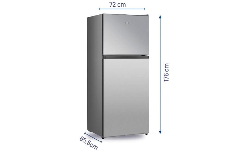 Heladera No Frost BGH BRT405I1A 404L Inox