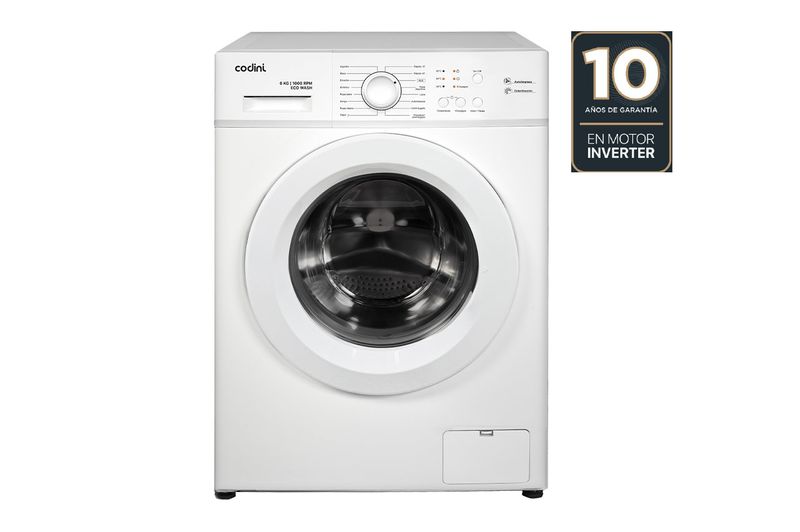 Lavarropas Carga Frontal Inverter Codini 6Kg AIAFE6010B