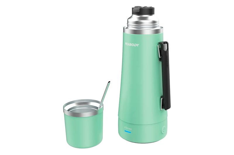 Termo Eléctrico Peabody PE-ETA1001V 1L Tapa Mate C/Bombilla