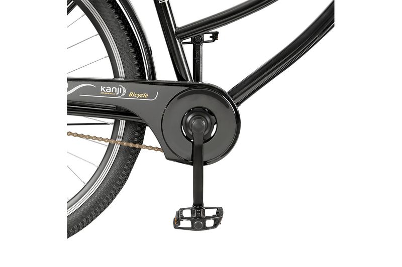Bicicleta Paseo R27 Kanji KJW-27ACECAN-BLK C/Canasta Negro