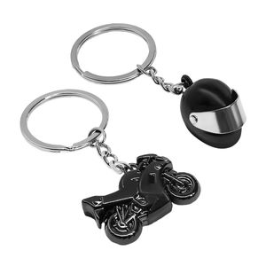 2 llaveros para casco de motocicleta, llavero creativo para casco, llavero de metal 3D para hombre