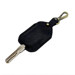 Funda de cuero genuino para llave, hecho a mano, llavero vintage, elegante funda protectora para