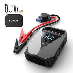 Arrancador de coche con compresor de aire, 150PSI 4500A batería de coche (todo gasolina), refuerzo