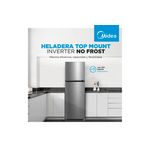 Heladera Inverter Midea MDRT385MTF46AD 266Lts Inox