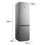 Heladera con Freezer Gafa HGBF270P Plata 254L Bottom Freezer