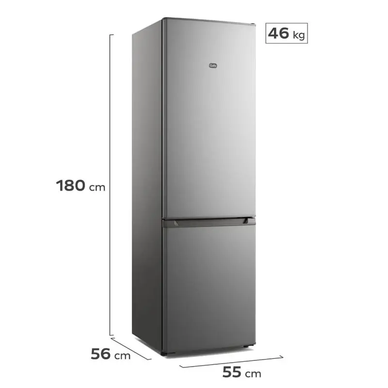 Heladera con Freezer Gafa HGBF270P Plata 254L Bottom Freezer