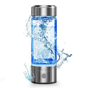 Botella de agua de hidrógeno, generador de agua de hidrógeno portátil de 14 onzas con tecnología SPE