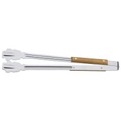 Pinza para Asado Tramontina Mango de Carbón con Hoja de Acero Inoxidable y Mango de Madera 47,3 cm