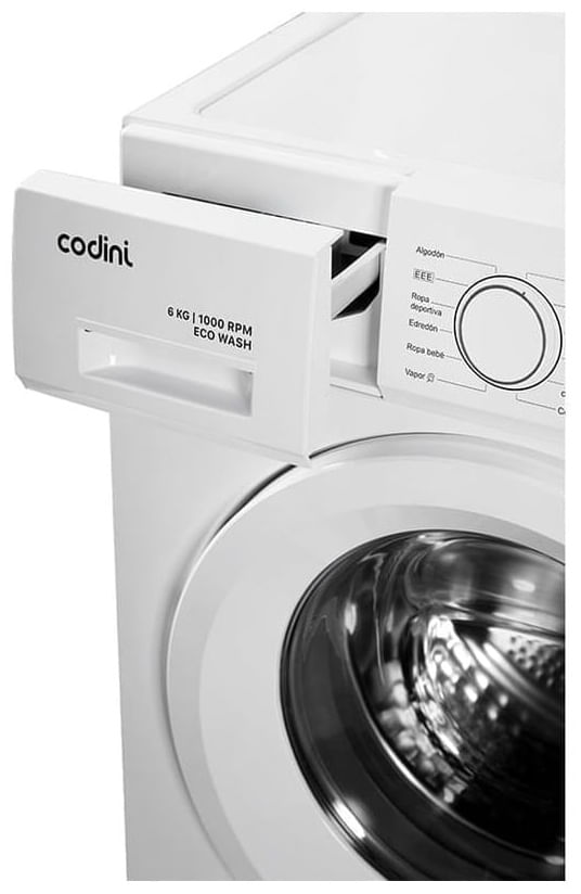 Lavarropas Carga Frontal Inverter Codini 6Kg AIAFE6010B
