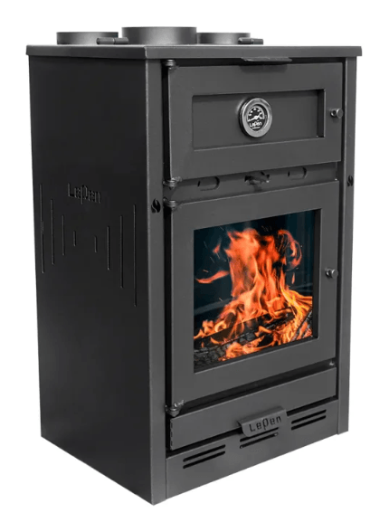 Calefactor a leña 12000 kcal con horno ( 24 x 39 cm ) Lepen