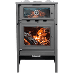 Calefactor a leña 17000 kcal con horno (25 x 40 cm cm horno) Lepen