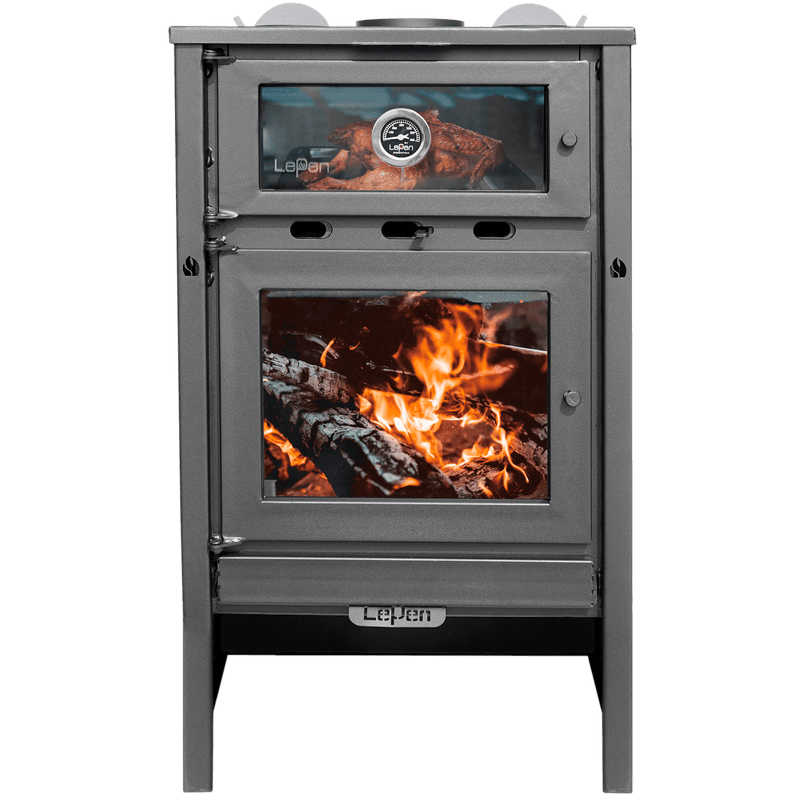 Calefactor a leña 17000 kcal con horno (25 x 40 cm cm horno) Lepen