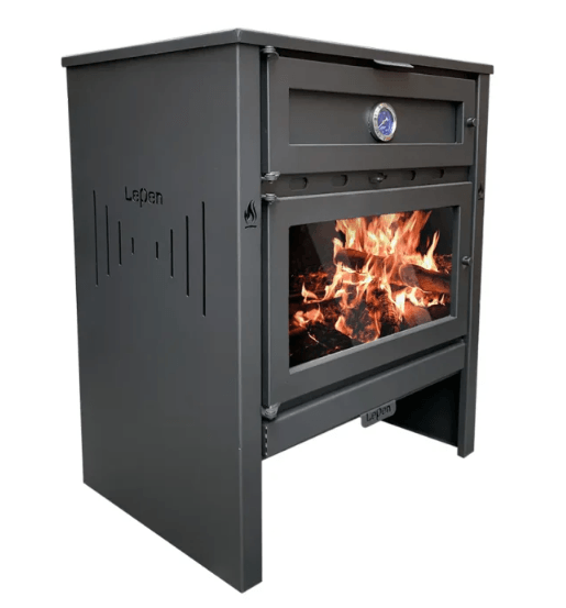 Calefactor a leña 27000 kcal con horno (61,8 x 33,8 cm horno) Lepen