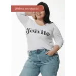 Remera Eugenia manga larga - Frase bonito Talle M - Haya Paz