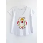 Remera de algodón escote V - Cápsula Arg. Escudo Talle XL - Haya Paz