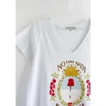 Remera de algodón escote V - Cápsula Arg. Escudo Talle XL - Haya Paz