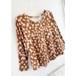 Remera de modal escote redondo - Eugenia Bambi Talle L - Haya Paz