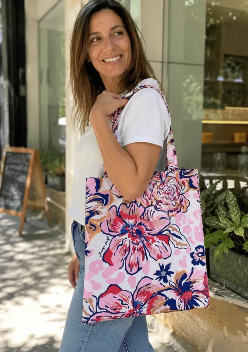 Tote bag - Diseño exclusivo Flores +leo - Haya Paz