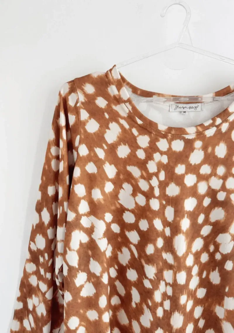 Remera de modal escote redondo - Eugenia Bambi Talle XL - Haya Paz