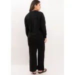 Pantalón de lino - Bruna negro Talle M - Haya Paz