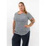 Remera Maga rayado Azul Marino - Morley Talle M - Haya Paz