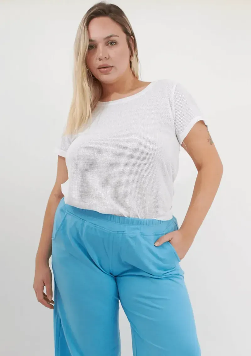 Remera Red algodón - Lena Blanca Talle L - Haya Paz