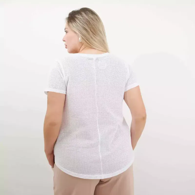 Remera Red algodón - Lena Blanca Talle XXL - Haya Paz