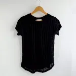 Remera Elena - Negro de encaje Talle M - Haya Paz