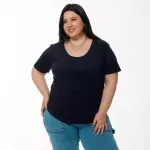 Remera básica - Azul marino Talle L - Haya Paz
