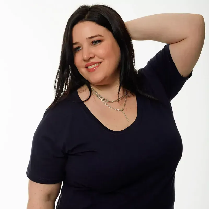 Remera básica - Azul marino Talle L - Haya Paz