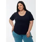 Remera básica - Azul marino Talle L - Haya Paz