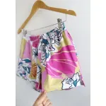 Short de rústico - Elsa con estampa excl. Flores Rosa Talle M - Haya Paz