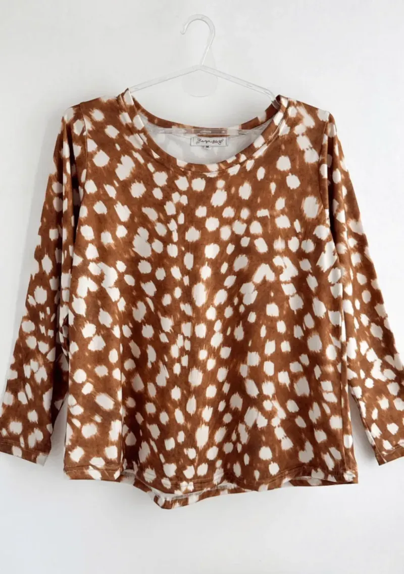 Remera de modal escote redondo - Eugenia Bambi Talle 3XL - Haya Paz