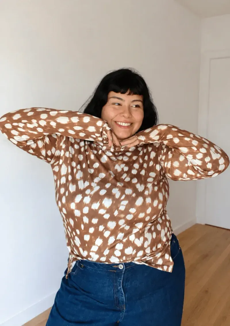 Remera de modal escote bote - Bambi Talle 3XL - Haya Paz