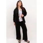 Remera de modal soft - Susan Estampa excl. flores celeste Talle M - Haya Paz