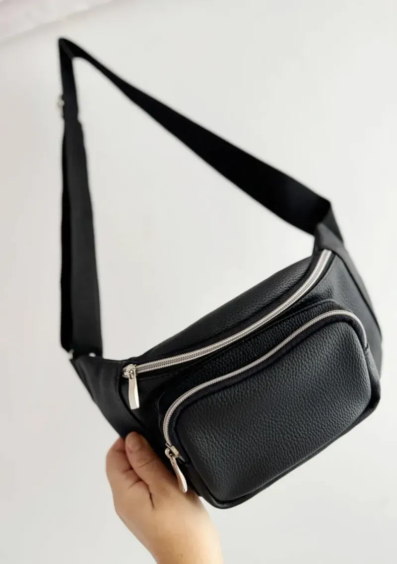 Riñonera PU - Negra Negro - Haya Paz