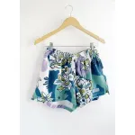 Short de rústico - Elsa con estampa excl. Flores Verde Talle M - Haya Paz