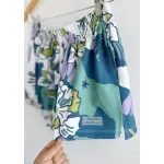 Short de rústico - Elsa con estampa excl. Flores Verde Talle M - Haya Paz