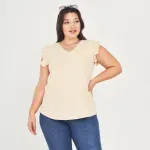 Remera Emma/Vainilla Talle S - Haya Paz