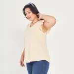 Remera Emma/Vainilla Talle S - Haya Paz