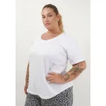 Remera básica manga corta - Blanca Talle L - Haya Paz