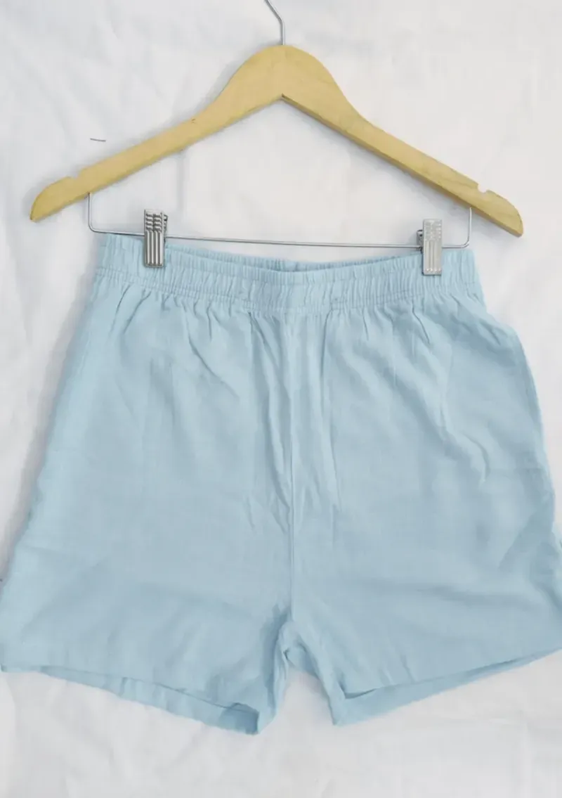 Short de lino - Celeste Talle XL - Haya Paz