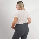 Remera de encaje + musculosa- Elena Blanco Talle L - Haya Paz