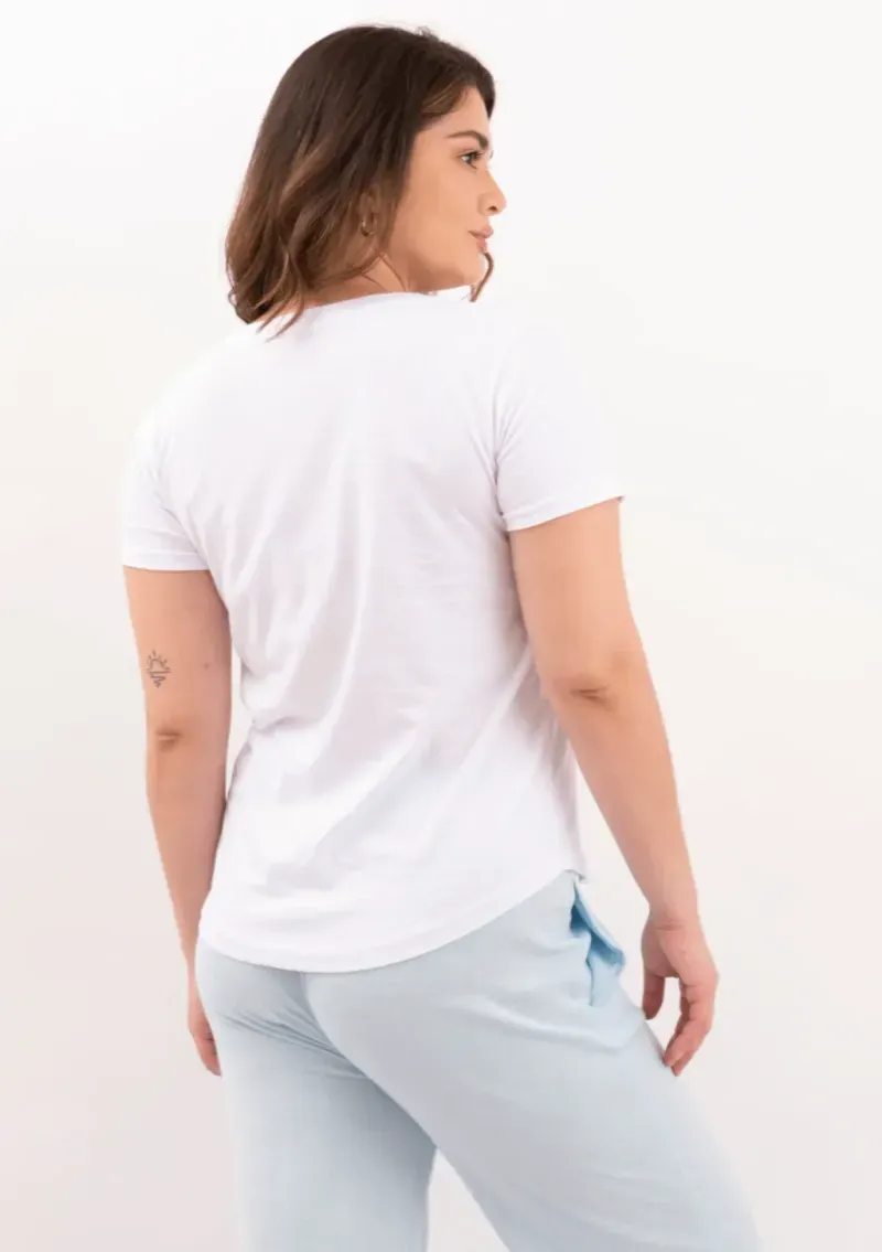 Pantalón de lino - Bruna Celeste Talle L - Haya Paz
