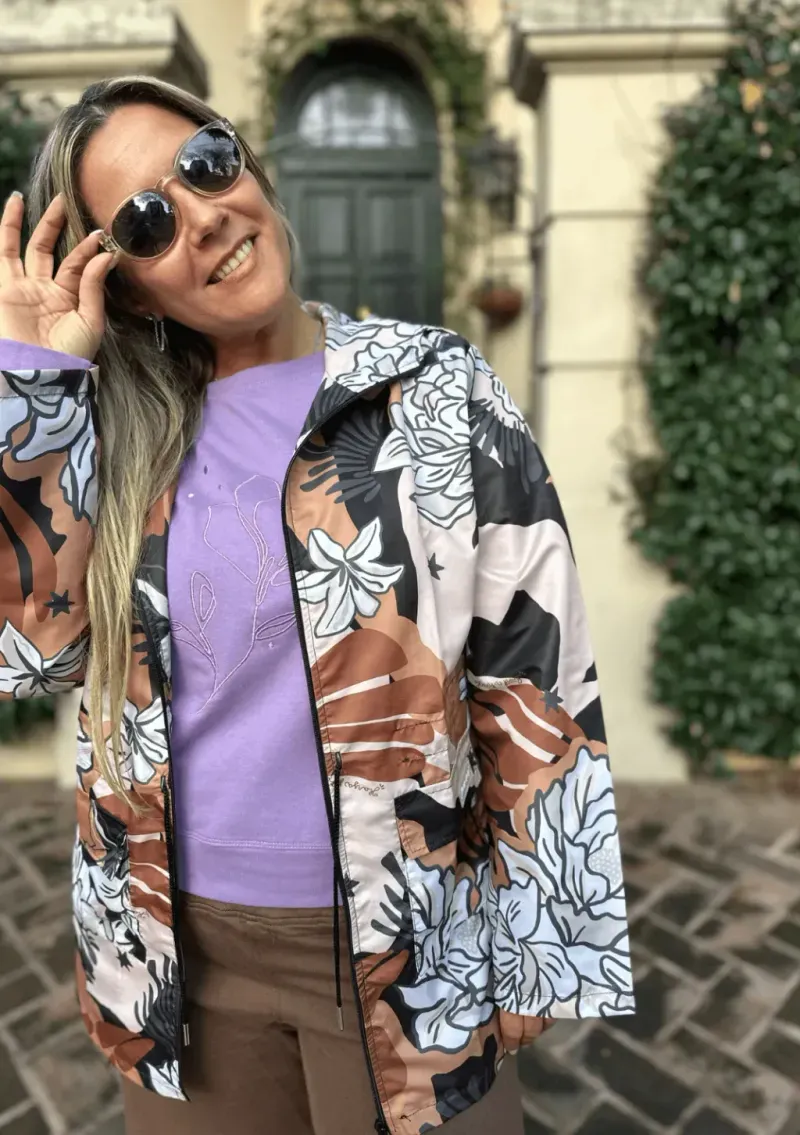 Piloto Alicia de cire - Estampa neutros Talle XXL - Haya Paz
