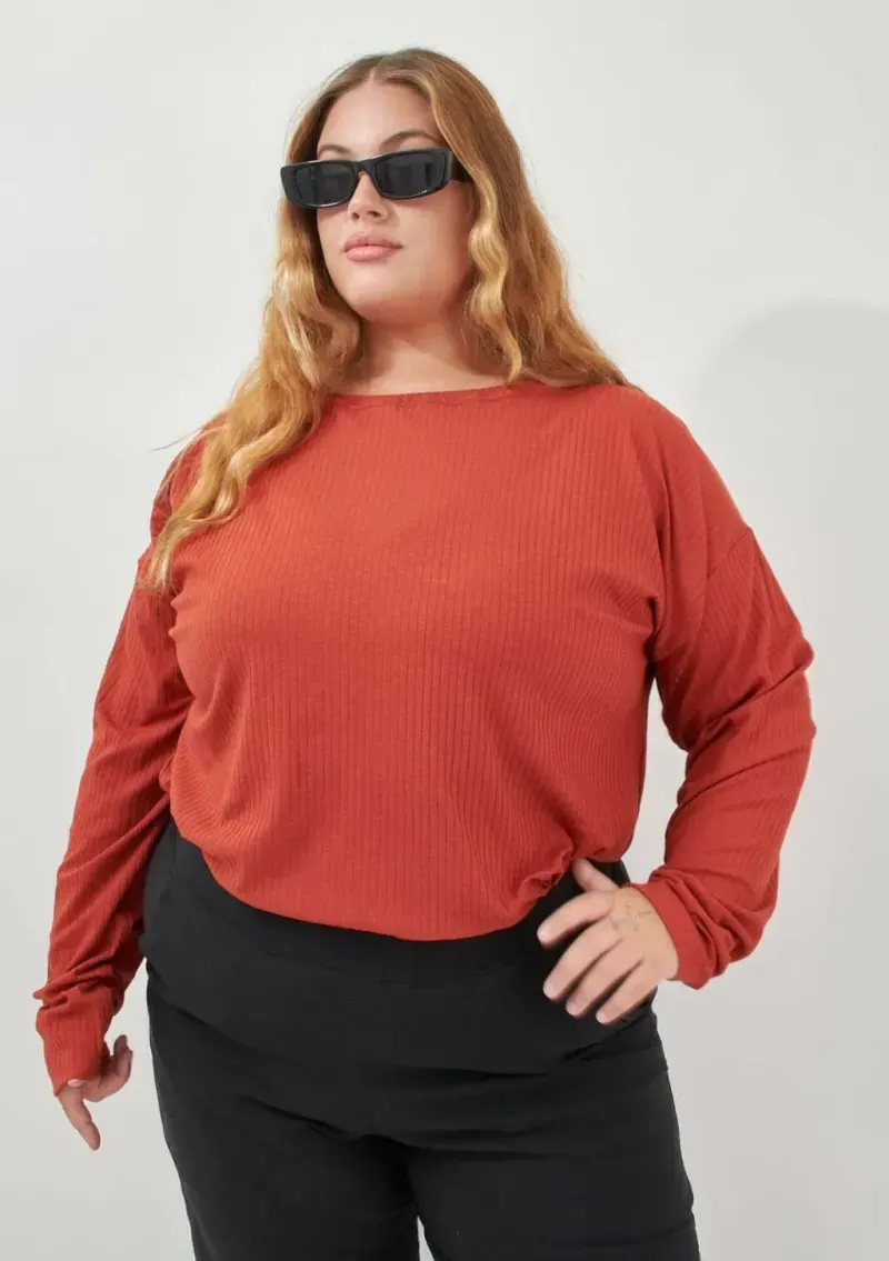Remera Pachu de morley - Tomate Talle M - Haya Paz