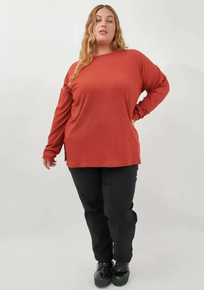 Remera Pachu de morley - Tomate Talle M - Haya Paz