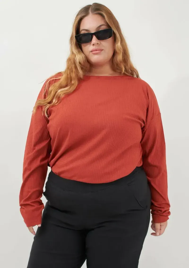 Remera Pachu de morley - Tomate Talle M - Haya Paz