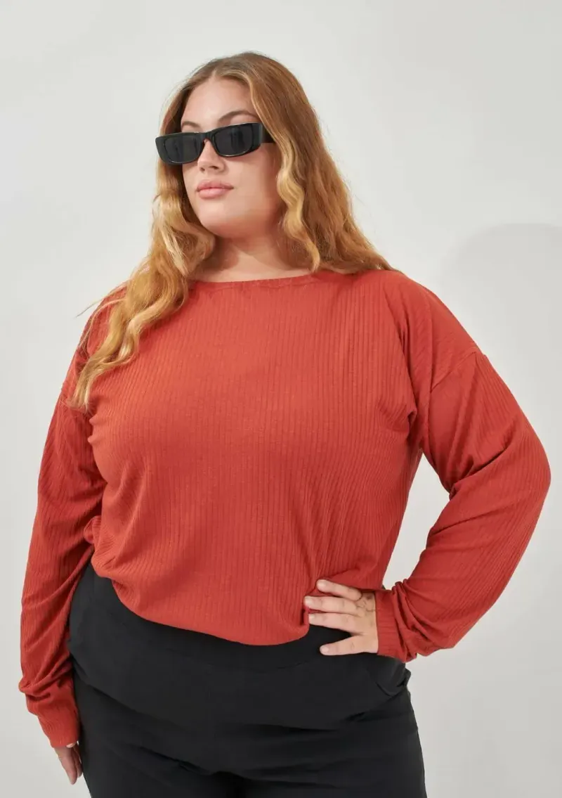 Remera Pachu de morley - Tomate Talle M - Haya Paz